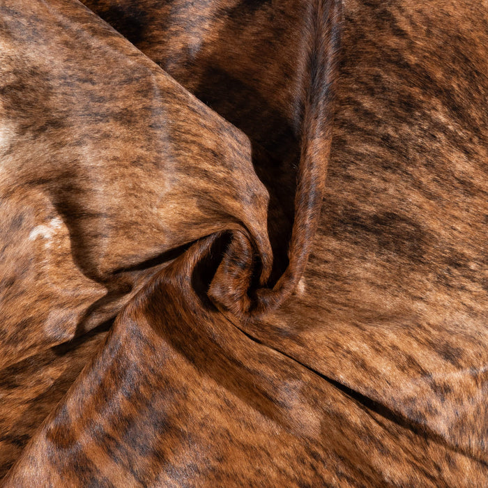 Brazilian Brindle Cowhide Rug Size 6'11" L x 6'6" W 1039