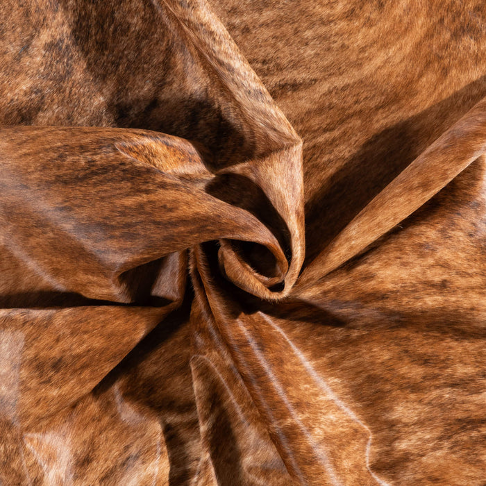 Brazilian Brindle Cowhide Rug Size 6'5" L x 6'8" W 1041
