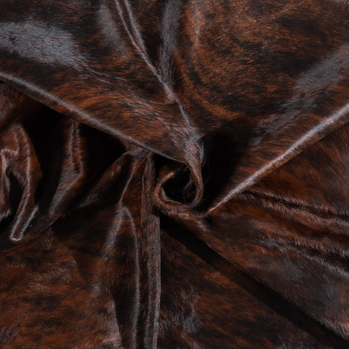 Brazilian Dark Brindle Cowhide Rug Size 6'10" L x 5'11" W 1045