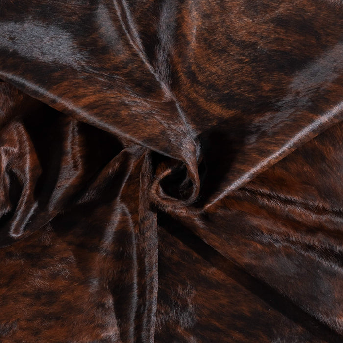 Brazilian Dark Brindle Cowhide Rug Size 6'10" L x 5'11" W 1045