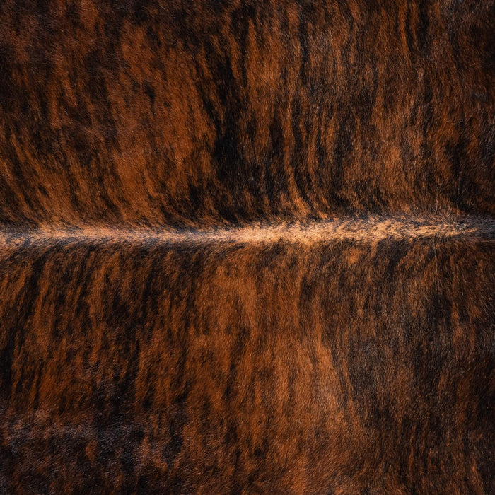 Brazilian Dark Brindle Cowhide Rug Size 7'5" L x 6'5" W 1062