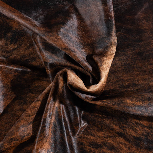 Brazilian Brindle Cowhide Rug Size 7'0" L x 6'1" W 1064
