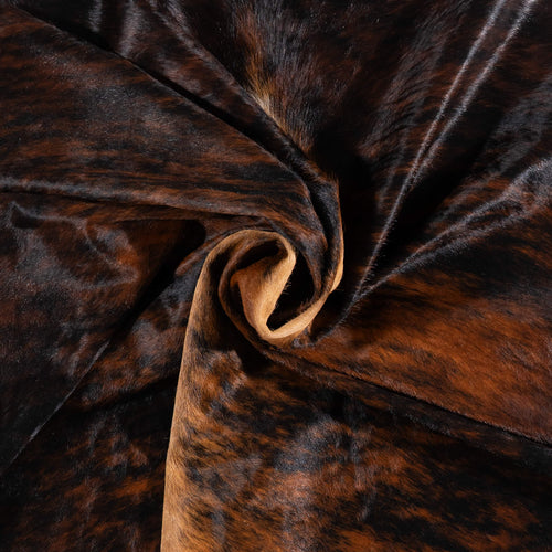 Brazilian Dark Brindle Cowhide Rug Size 7'5" L x 6'5" W 1071