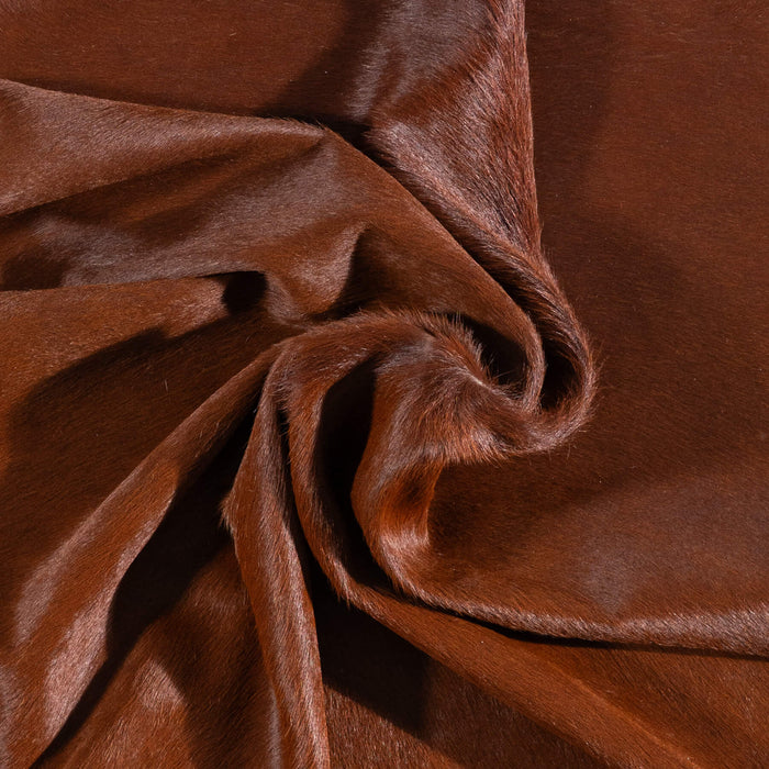 Brazilian Brown Cowhide Rug Size 6'10" L x 5'11" W 1072