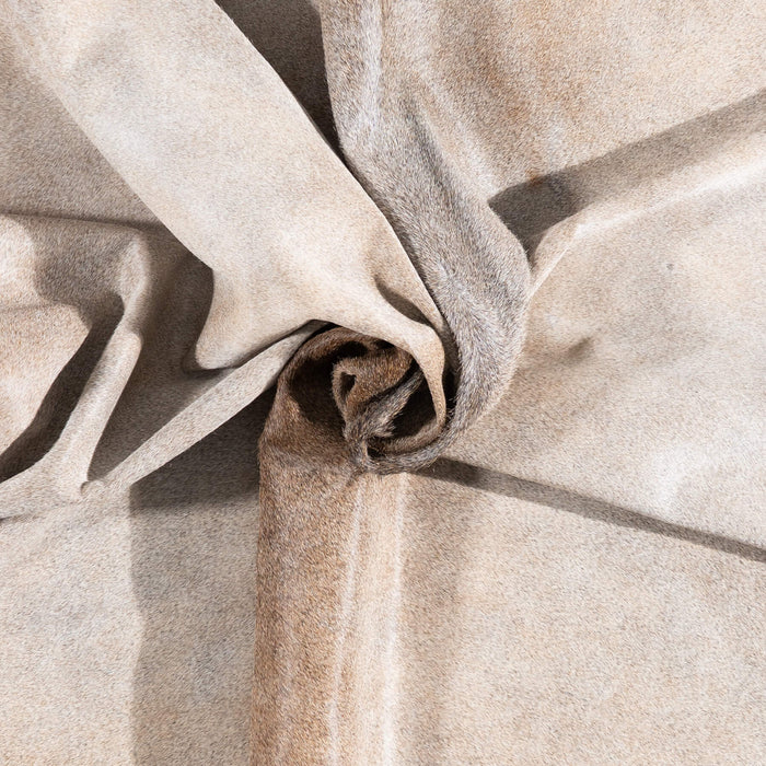 Brazilian Grey Palomino Cowhide Rug Size 7'8" L x 7'6" W 1073