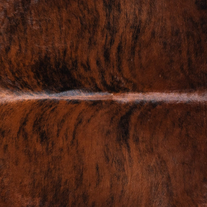 Brazilian Dark Brindle Cowhide Rug Size 7'7" L x 6'9" W 1074