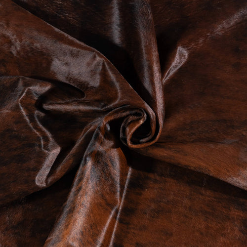 Brazilian Dark Brindle Cowhide Rug Size 7'7" L x 6'9" W 1074