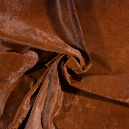 Brazilian Brown Cowhide Rug Size 6'10" L x 6'10" W 1079