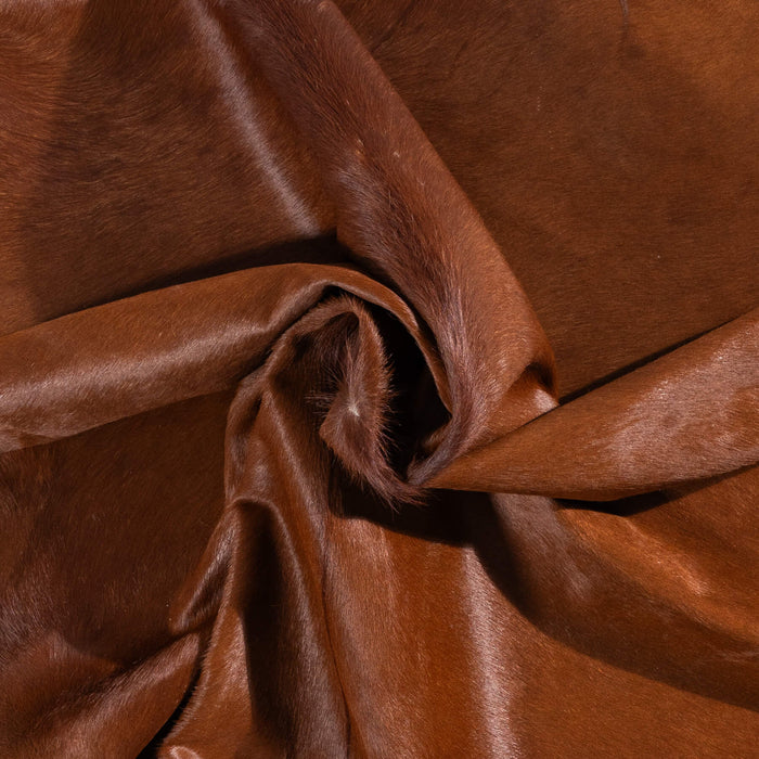 Brazilian Brown Cowhide Rug Size 7'2" L x 7'2" W 1088