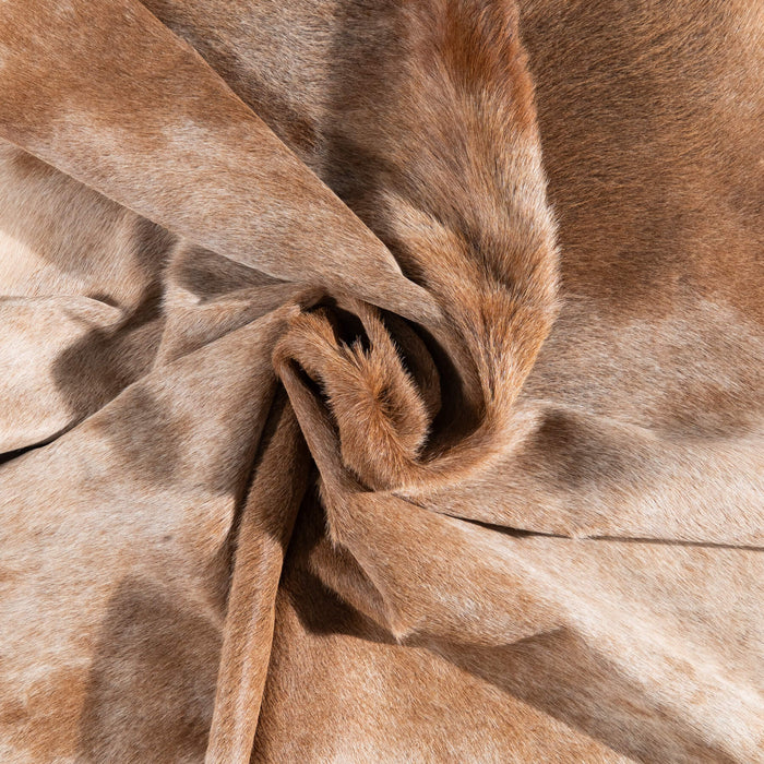 Brazilian Beige Cowhide Rug Size 7'9" L x 7'3" W 1092