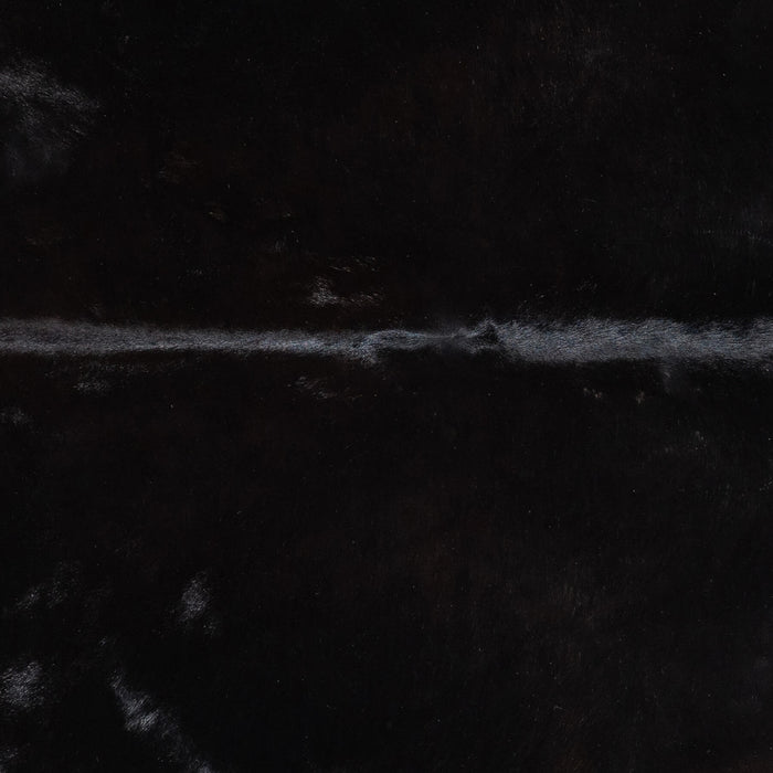 Brazilian Solid Black Cowhide Rug Size 6'11" L x 6'6" W 1099