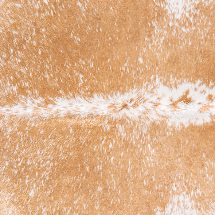 Brazilian Palomino and White Cowhide Rug Size 6'11" L x 6'1" W 6111