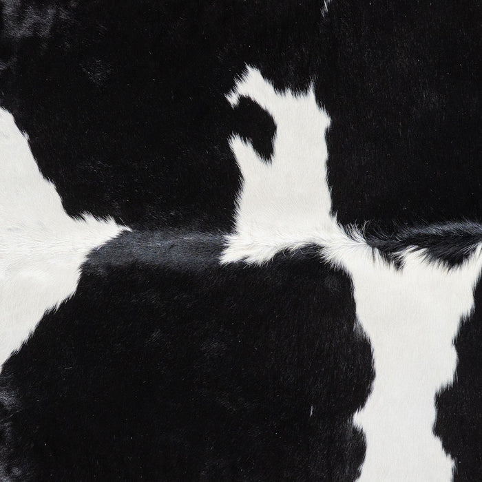 Brazilian Black and White Cowhide Rug Size 7'8" L x 6'9" W 1110