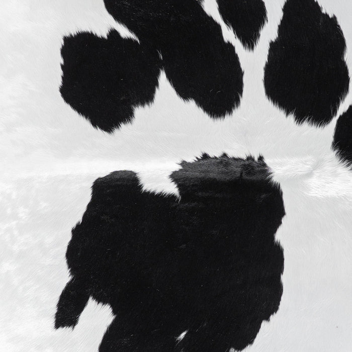 Brazilian Black and White Cowhide Rug Size 7'4" L x 6'7" W 1122