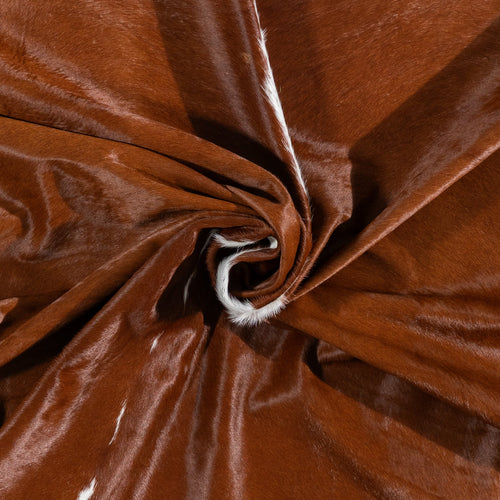 Brazilian Hereford Cowhide Rug Size 7'2" L x 6'0" W 1133