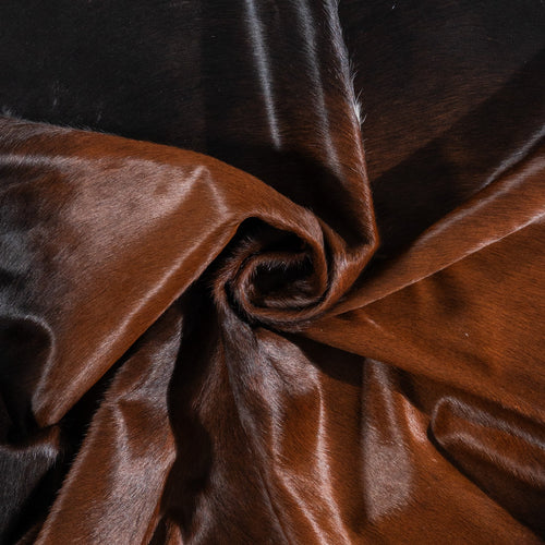 Brazilian Mahogany Cowhide Rug Size 6'6" L x 6'1" W 1145