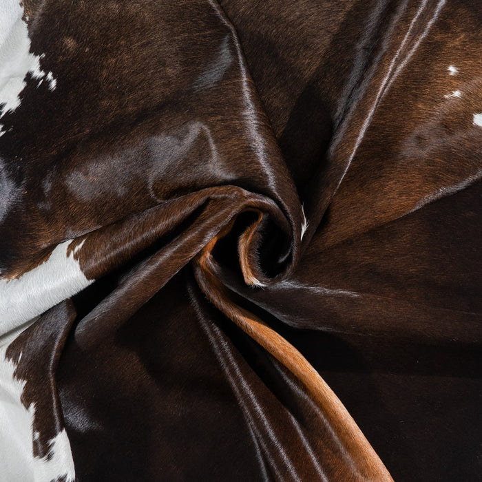 Brazilian Mahogany Cowhide Rug Size 7'5" L x 6'9" W 1151