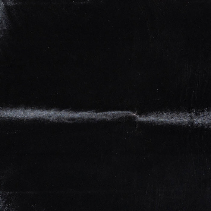 Brazilian Solid Black Cowhide Rug Size 8'7" L x 7'8" W 1174