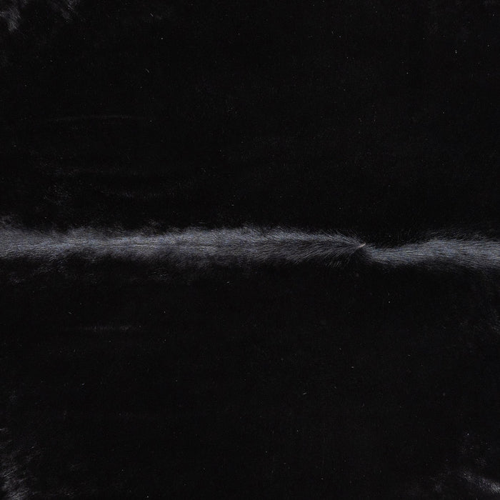 Brazilian Solid Black Cowhide Rug Size 8'5" L x 7'10" W 1175