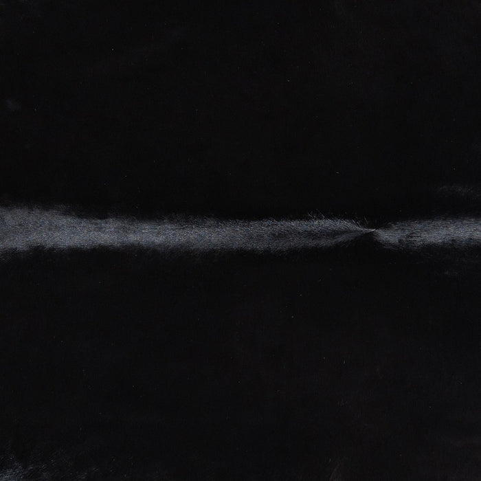Brazilian Solid Black Cowhide Rug Size 8'4" L x 7'1" W 1178