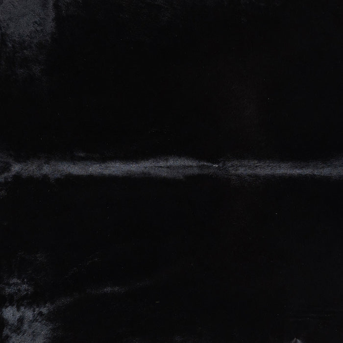 Brazilian Solid Black Cowhide Rug Size 7'11" L x 7'7" W 1180