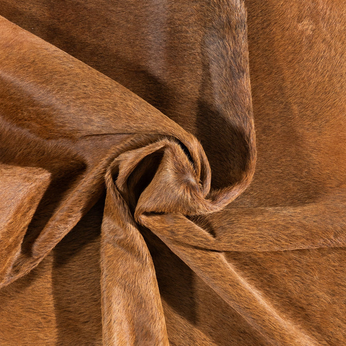 Brazilian Brown Cowhide Rug Size 7'7" L x 7'3" W 1194
