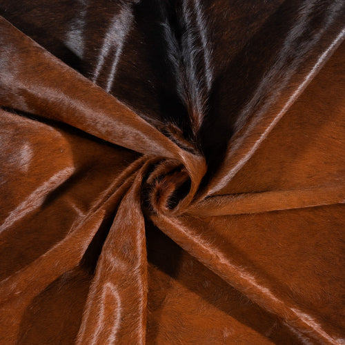 Brazilian Mahogany Cowhide Rug Size 8'4" L x 6'9" W 1197