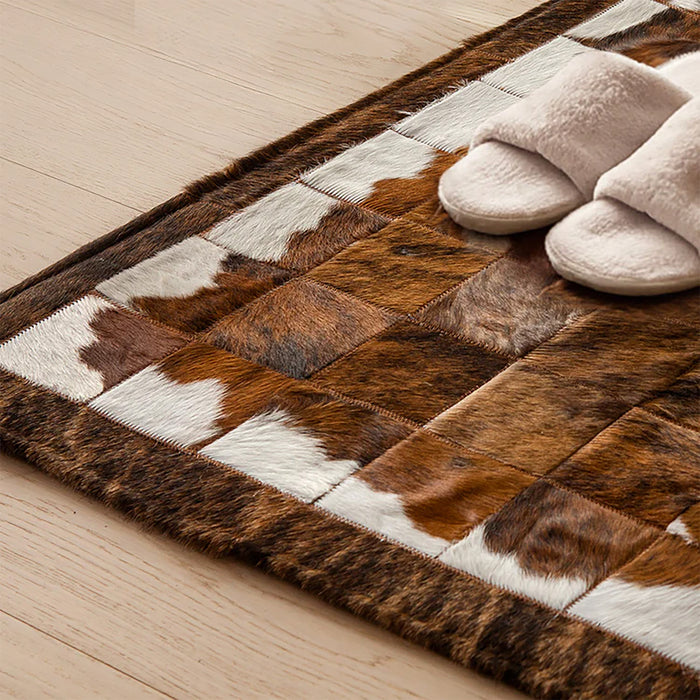 Cowhide Floor Mat Rug Size 3 x 2 Feet F-69