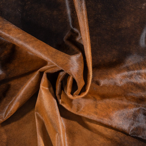 Brazilian Mahogany Cowhide Rug Size 7'10" L x 6'10" W 1200
