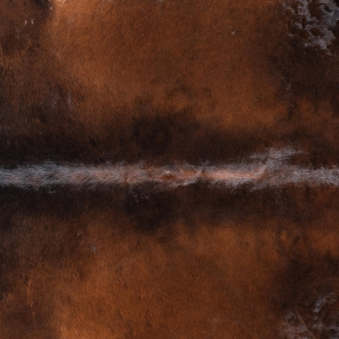 Brazilian Mahogany Cowhide Rug Size 7'7" L x 6'10" W 1201