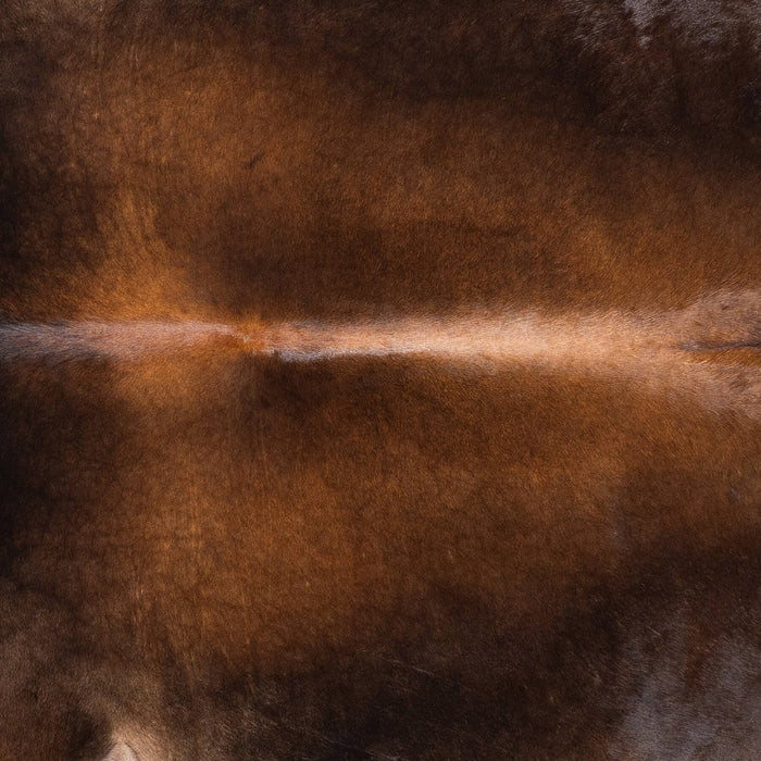 Brazilian Mahogany Cowhide Rug Size 8'1" L x 6'11" W 1202