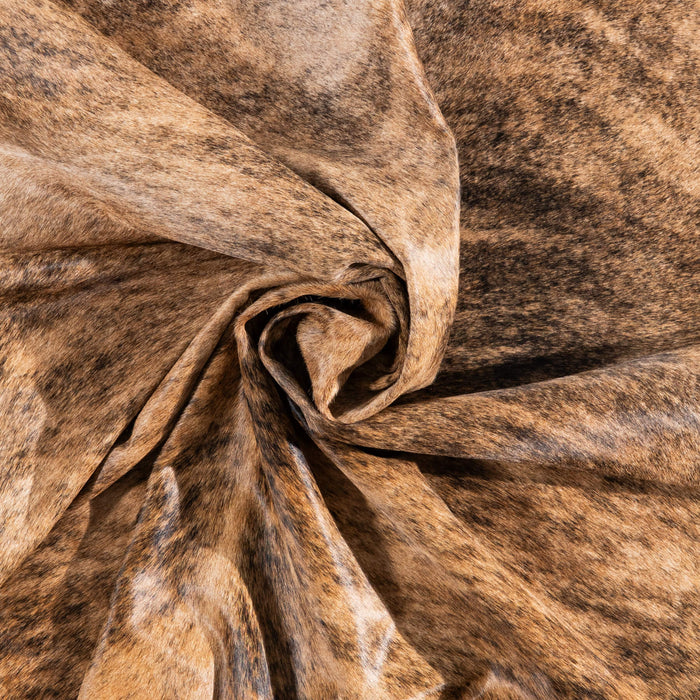 Brazilian Brindle Cowhide Rug Size 7'7" L x 6'8" W 1209