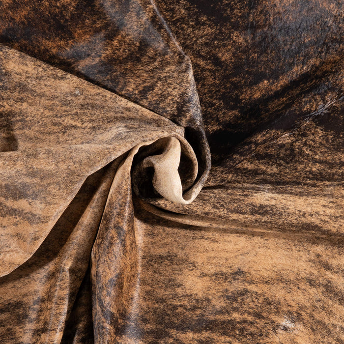 Brazilian Brindle Cowhide Rug Size 8'4" L x 7'2" W 1220