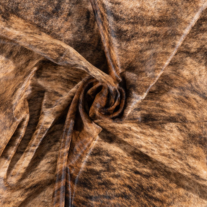 Brazilian Brindle Cowhide Rug Size 7'11" L x 7'1" W 1225