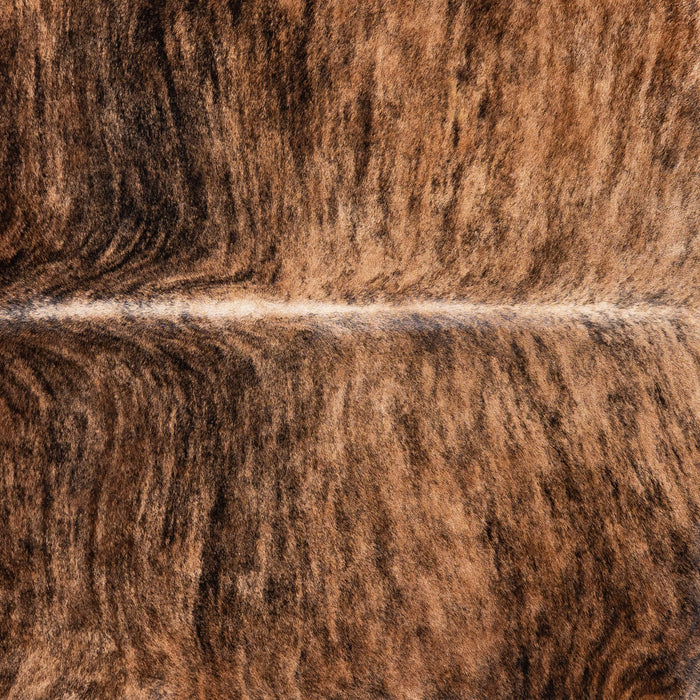 Brazilian Brindle Cowhide Rug Size 7'9" L x 6'10" W 1241