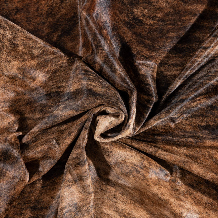 Brazilian Brindle Cowhide Rug Size 7'9" L x 6'10" W 1241