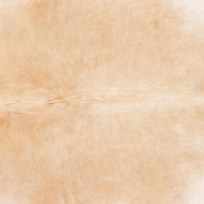 Brazilian Beige Cowhide Rug Size 7'3" L x 6'6" W 1247