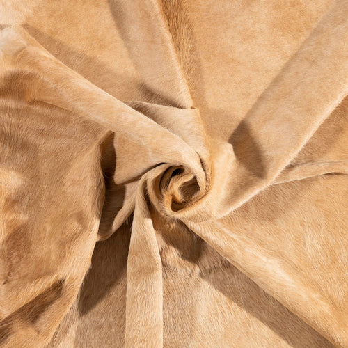Brazilian Beige Cowhide Rug Size 8'0" L x 6'11" W 1257