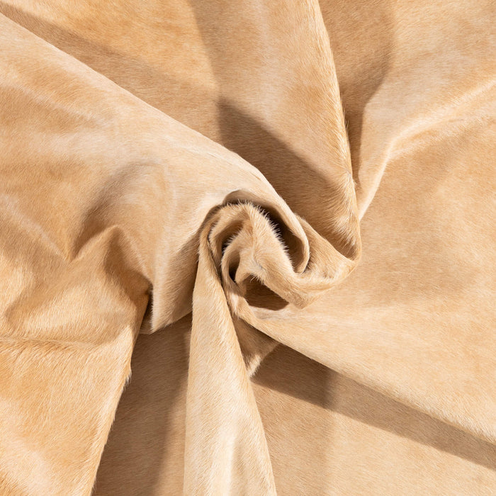 Brazilian Beige Cowhide Rug Size 8'10" L x 7'7" W 1258