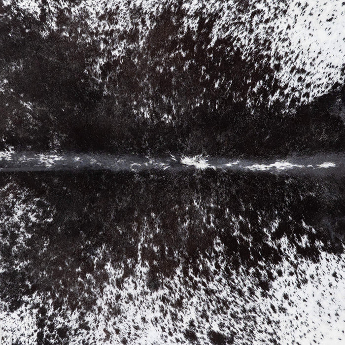 Brazilian Black Salt and Pepper Cowhide Rug Size 8'0" L x 6'6" W 1268