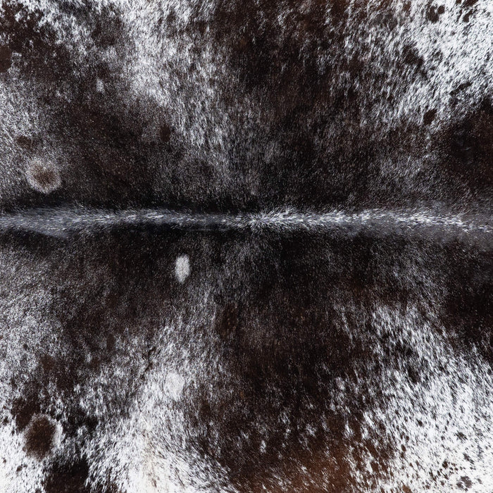 Brazilian Black Salt and Pepper Cowhide Rug Size 7'6" L x 6'9" W 1276