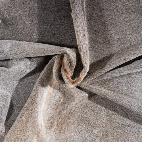 Brazilian Grey Palomino Cowhide Rug Size 6'3" L x 5'10" W 1295