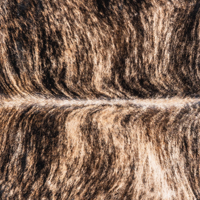 Brazilian Brindle Cowhide Rug Size 7'1" L x 6'7" W 1303