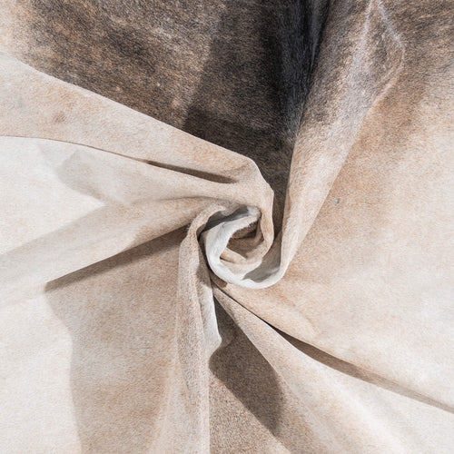 Brazilian Grey Palomino Cowhide Rug Size 6'9" L x 5'8" W 1306