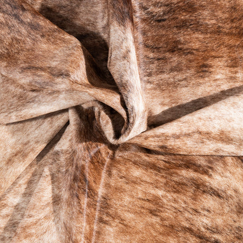 Brazilian Brindle Cowhide Rug Size 7'8" L x 6'6" W 1312