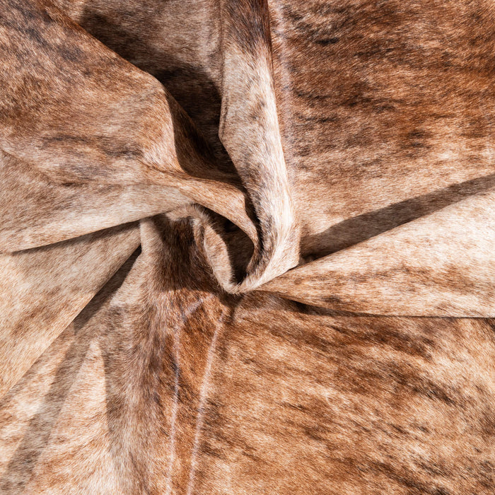 Brazilian Brindle Cowhide Rug Size 7'8" L x 6'6" W 1312
