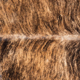 Brazilian Brindle Cowhide Rug Size 7'4" L x 6'8" W 1313