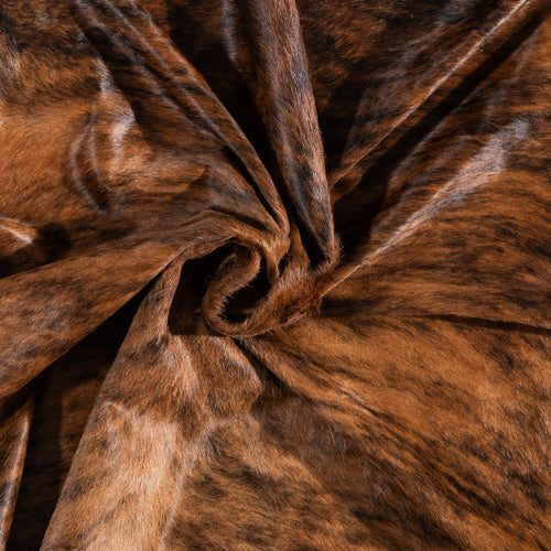Brazilian Brindle Cowhide Rug Size 7'6" L x 6'7" W 1314