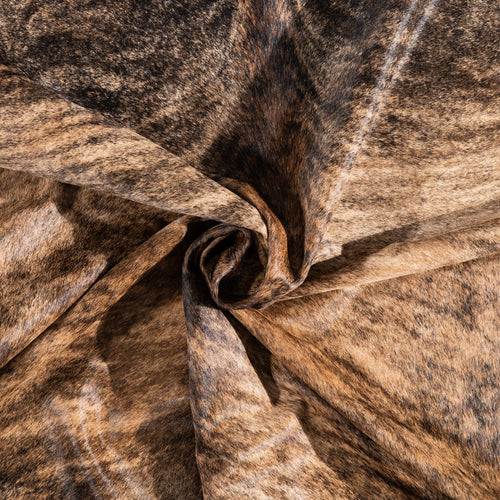Brazilian Brindle Cowhide Rug Size 7'3" L x 6'6" W 1316