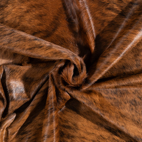 Brazilian Brindle Cowhide Rug Size 7'1" L x 6'8" W 1322